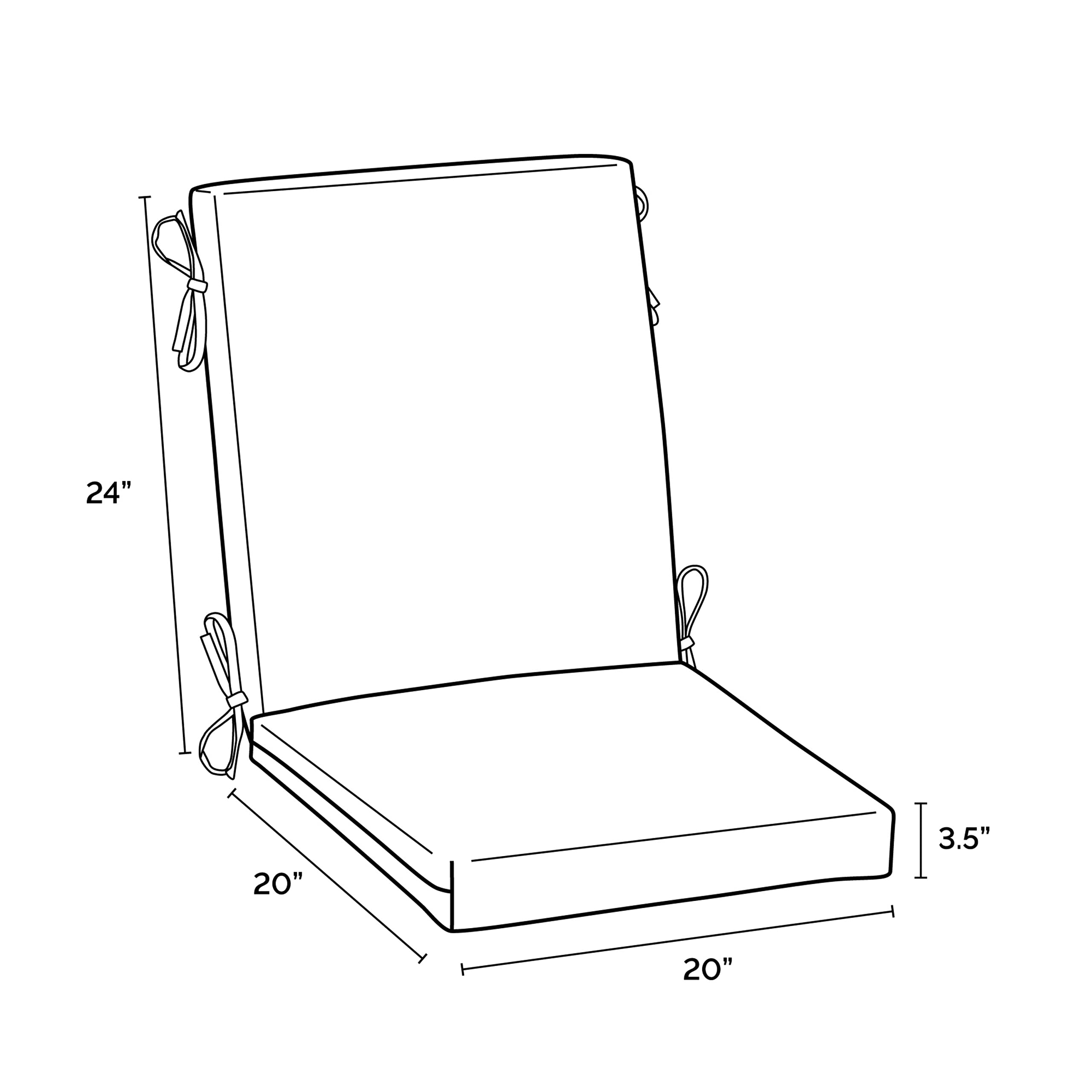 Arden Selections vista lateral mostrando grosor de 3.5 pulgadas para más soporte