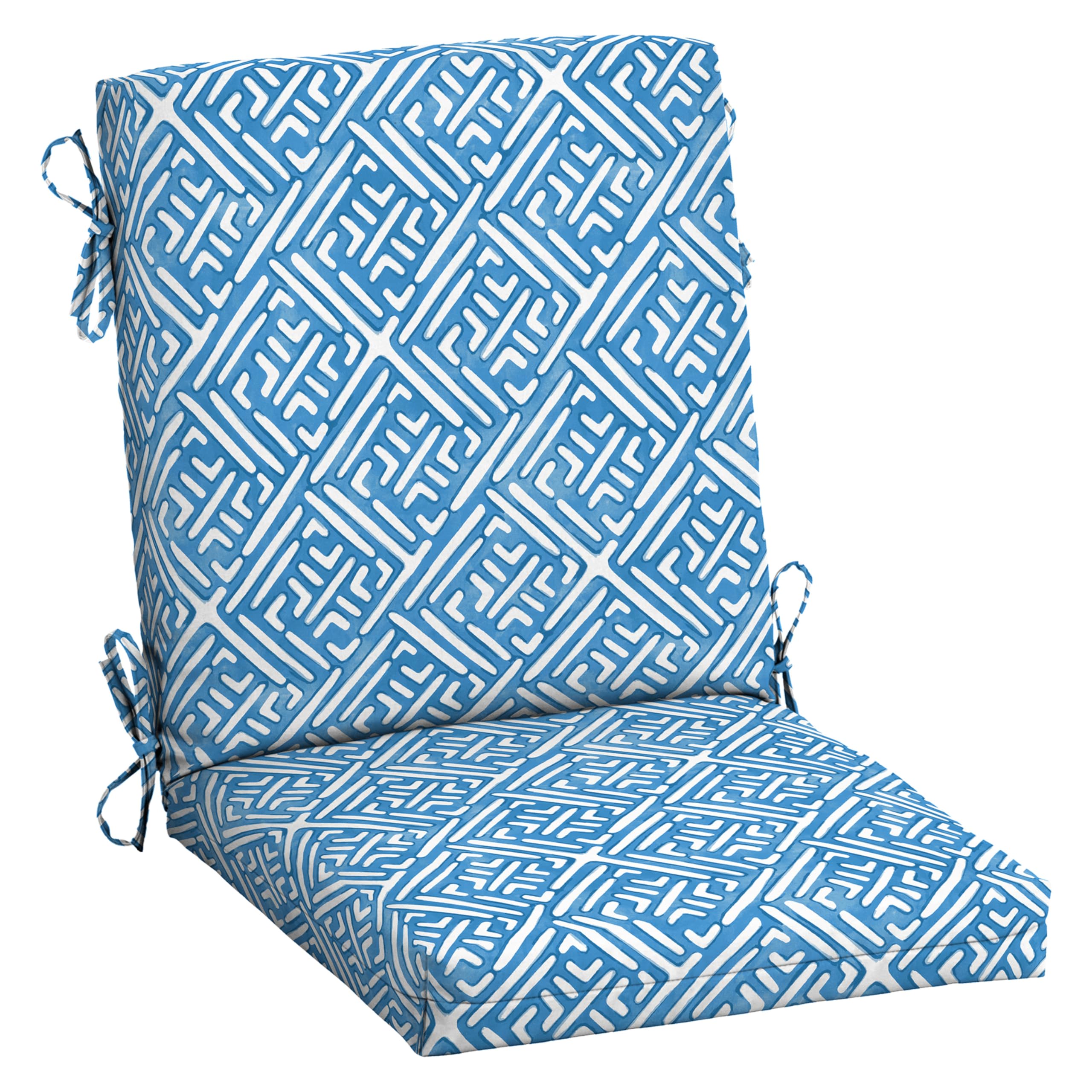 Arden Selections cojín frontal Amalfi Blue Tile mostrando color y forma