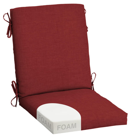 Arden Selections cojín frontal Ruby Red muestra color vibrante y ajuste
