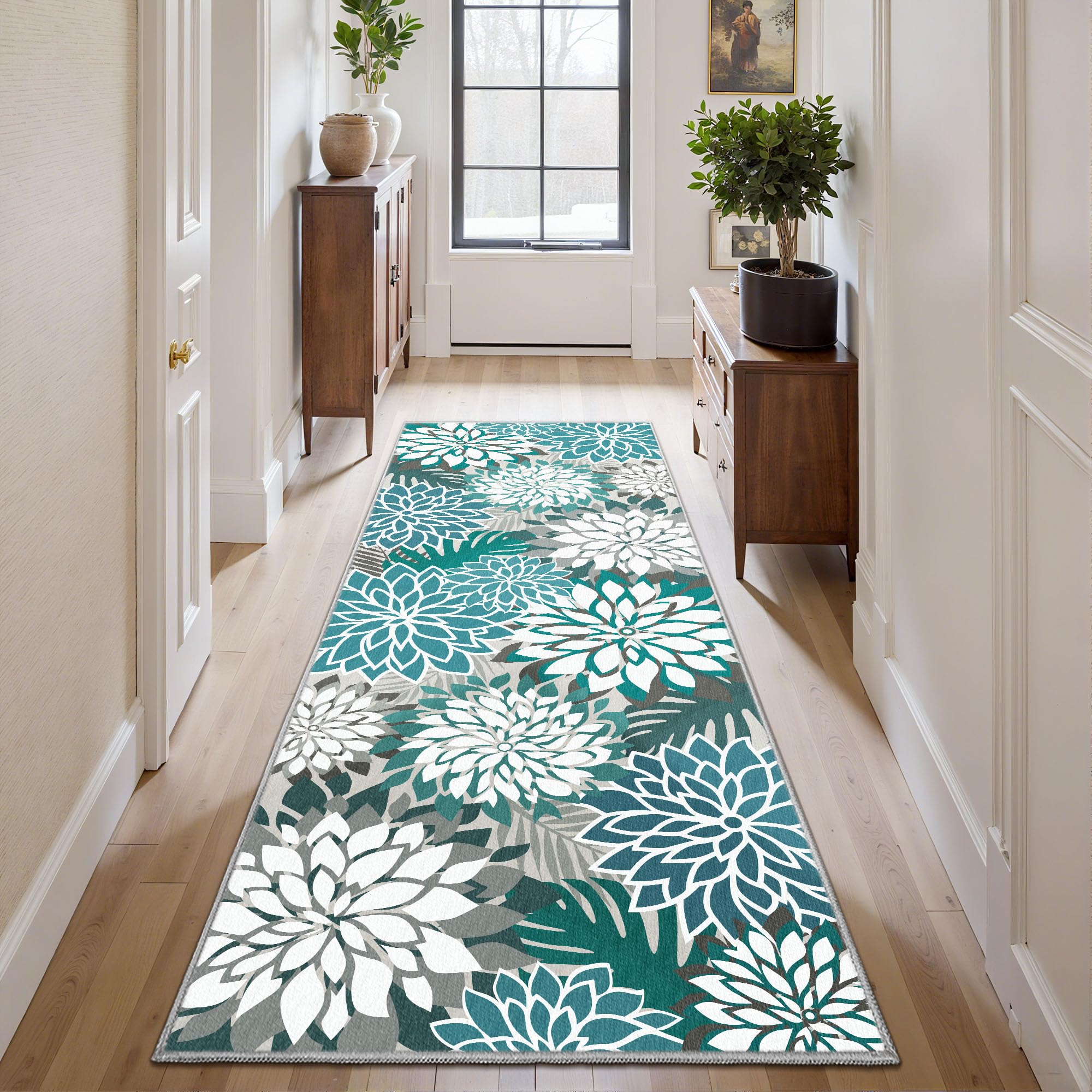 Arenarug detalle del estampado floral que aporta estilo