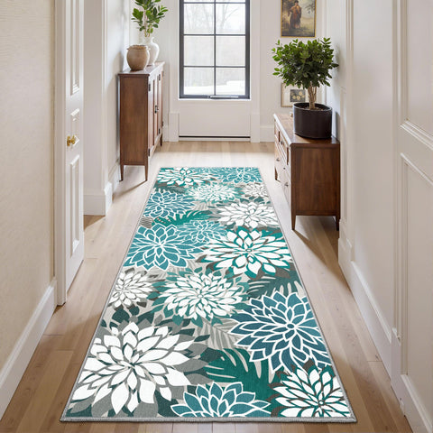 Arenarug detalle del estampado floral que aporta estilo