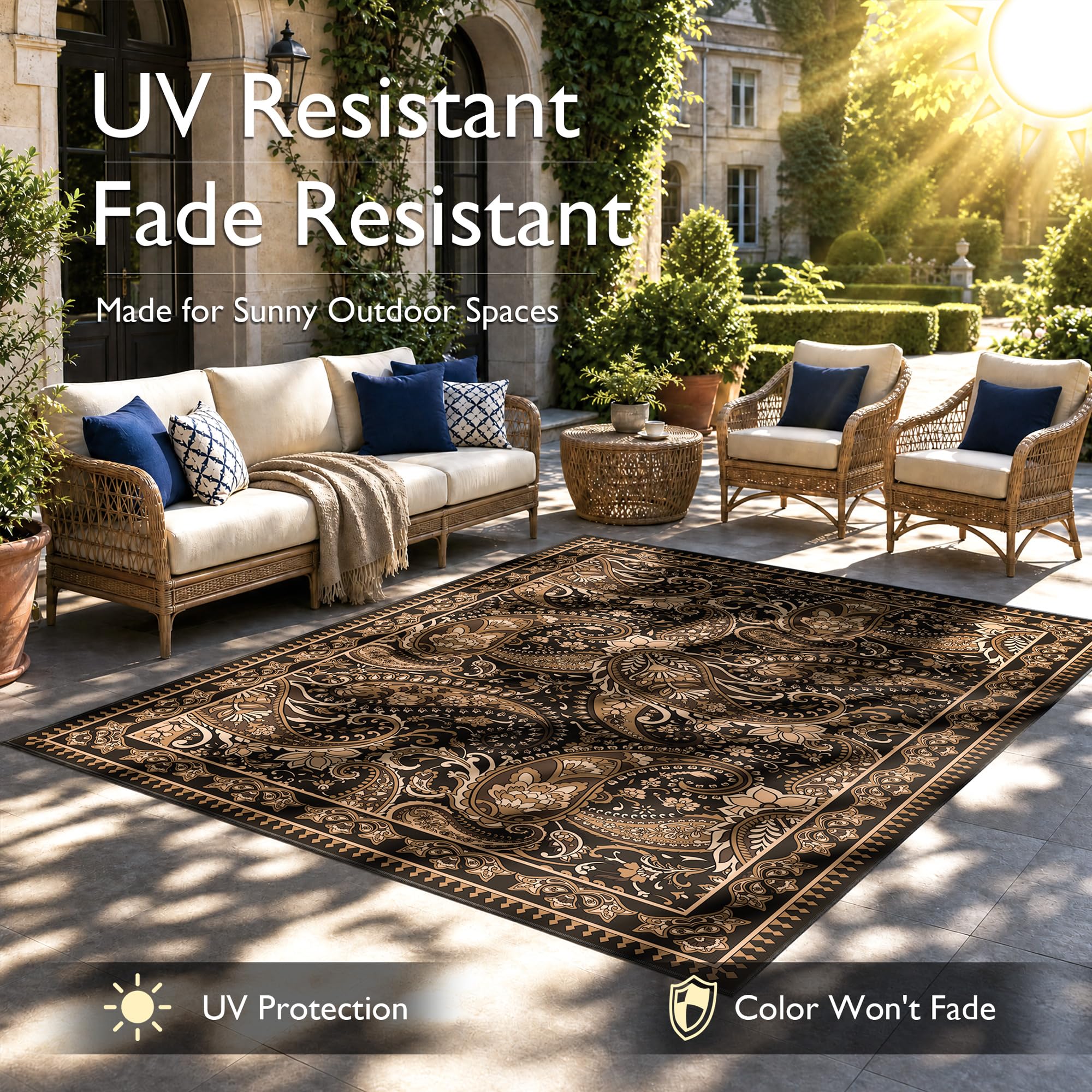 Arenarug primer plano textura faux-linen que facilita limpieza y estilo