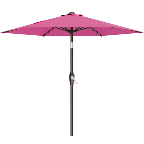 AreShark vista frontal del dosel rosa mostrando sombra amplia