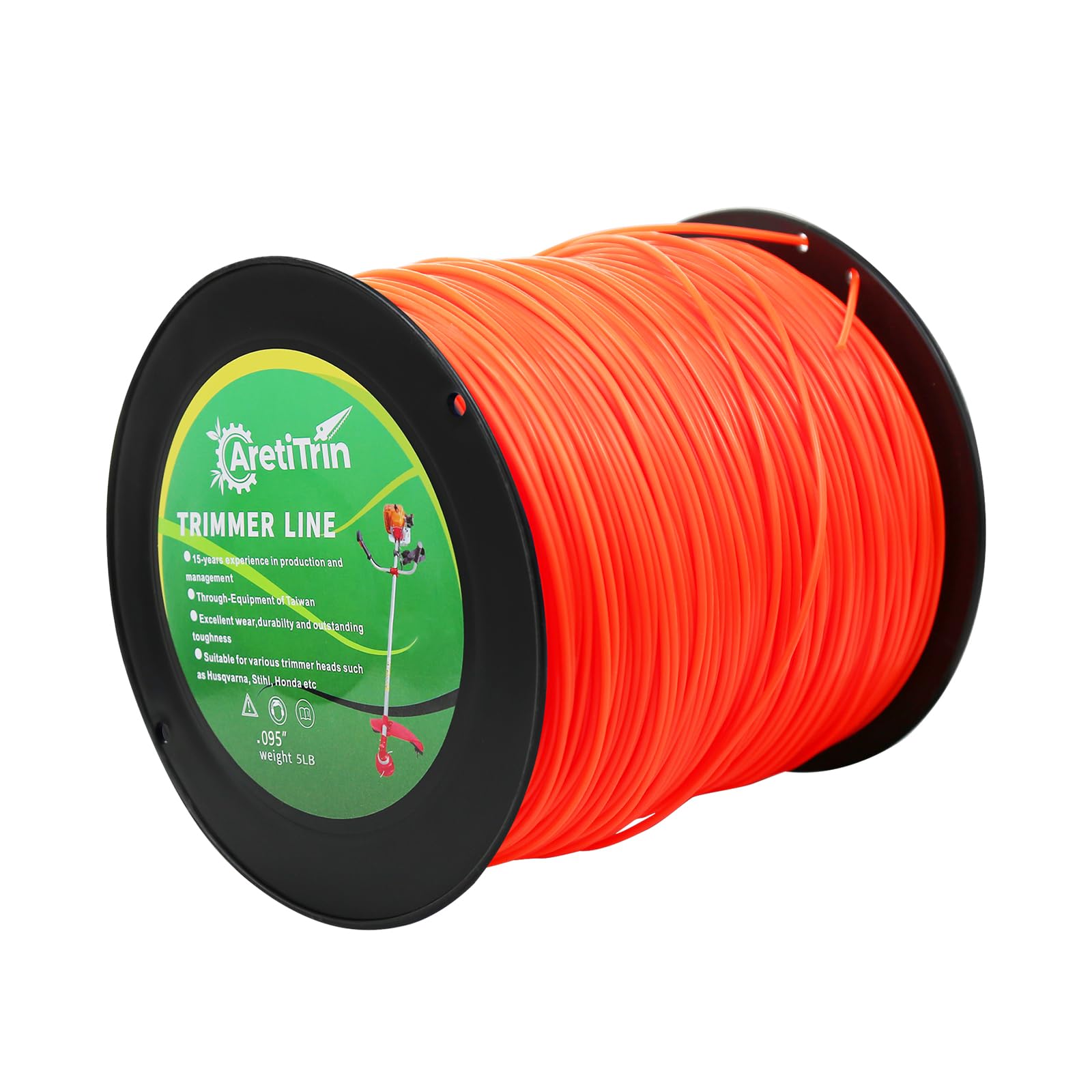 AretiTrin vista frontal del paquete con hilo naranja para reemplazo rápido