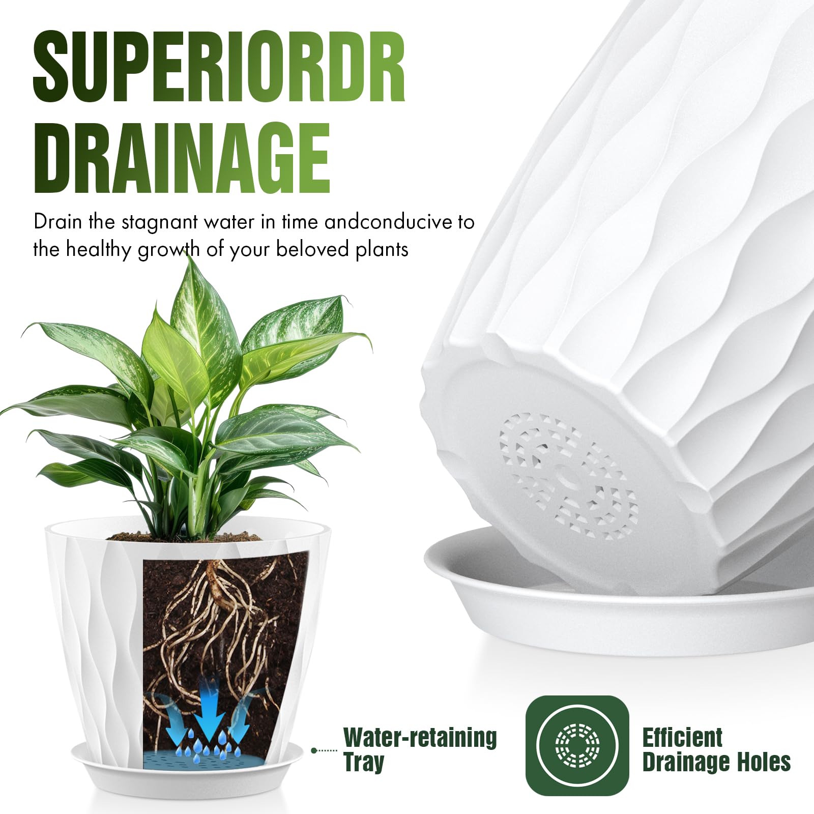 Areutxbis maceta en interior con planta aportando decoración