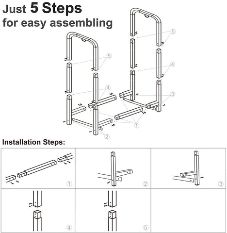 Artibear leña elevada 4 pulgadas mejora ventilación y secado