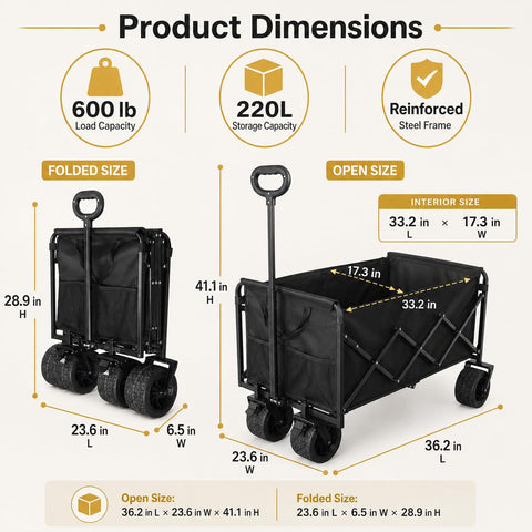 ARTIST'S DREAM interior 220L para transportar nevera, bolsas y cajas cómodamente