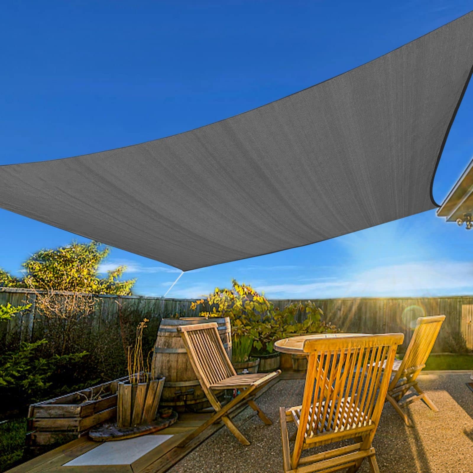 Artpuch toldo frontal mostrando sombra amplia y protección UV
