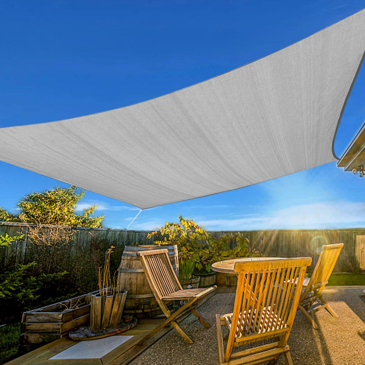 Artpuch toldo frontal mostrando cobertura y protección UV