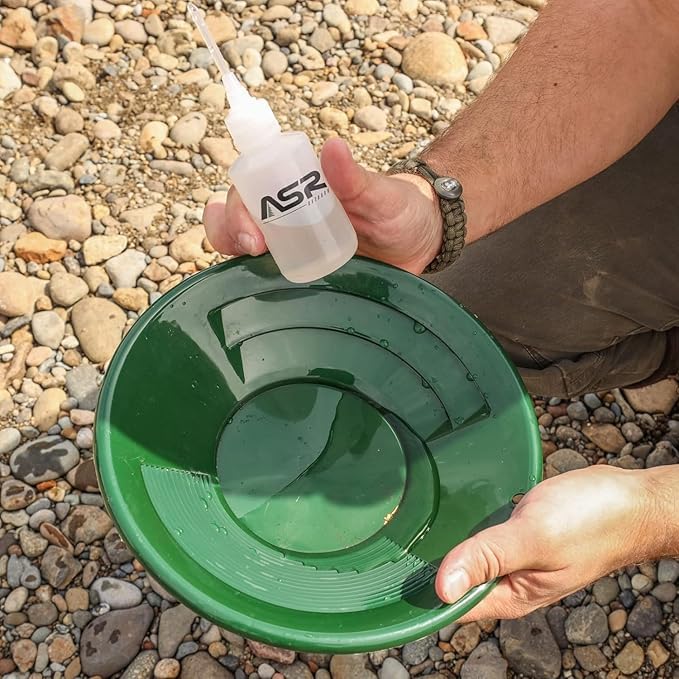 ASR Outdoor pinza con lupa integrada inspeccionando partícula pequeña con precisión