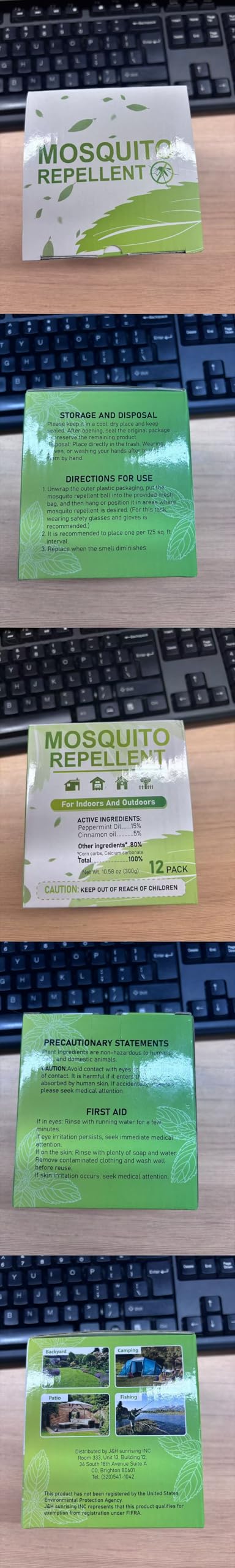 AsteriaFlora etiqueta del producto con ingredientes y modo de colocación