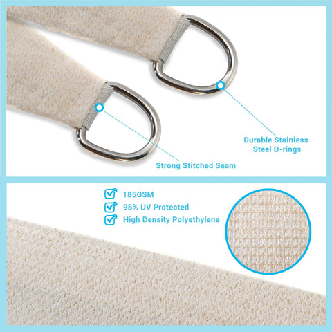 AsterOutdoor anilla D de acero inoxidable para fijación segura y duradera