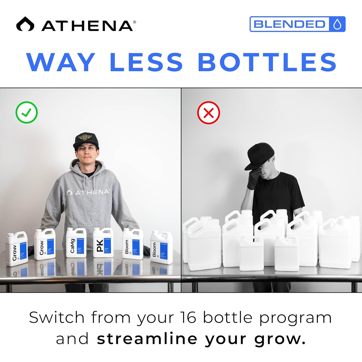 Athena comparada en mano para mostrar tamaño y volumen práctico