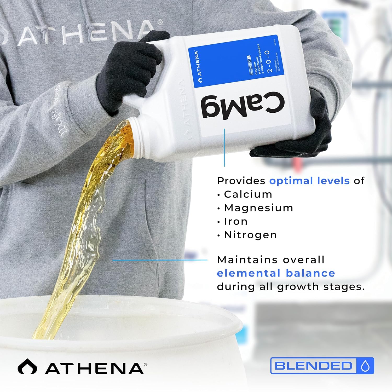 Athena etiqueta con información nutritiva y compatibilidad profesional