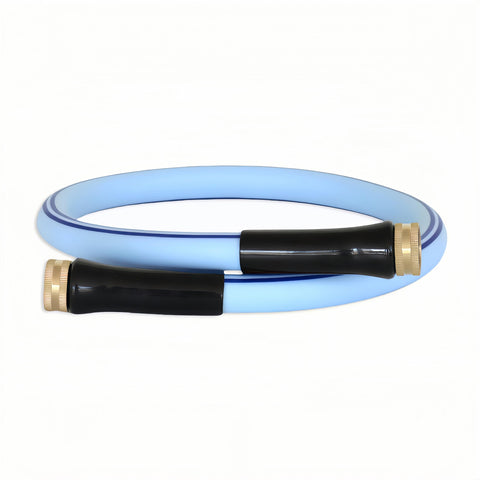 Atlantic manguera 4 ft frontal mostrando color azul y forma resistente