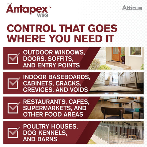 Atticus Antapex WSG solución incolora en atomizador para aplicaciones sin manchas