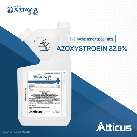 Etiqueta Atticus con azoxystrobin 22.9% destacada que garantiza control profesional de hongos