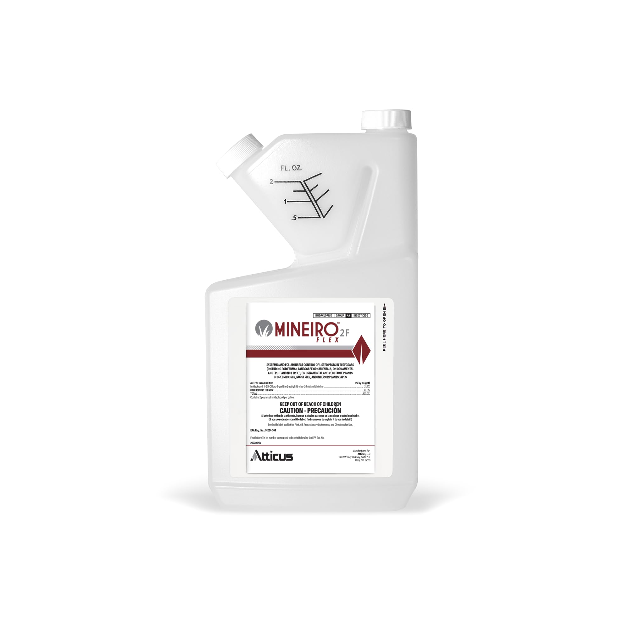Atticus Mineiro 2F Flex frente del envase mostrando el producto para control preventivo