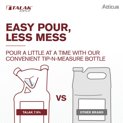 Atticus Talak aplicado en porche exterior, protección perimetral duradera contra insectos