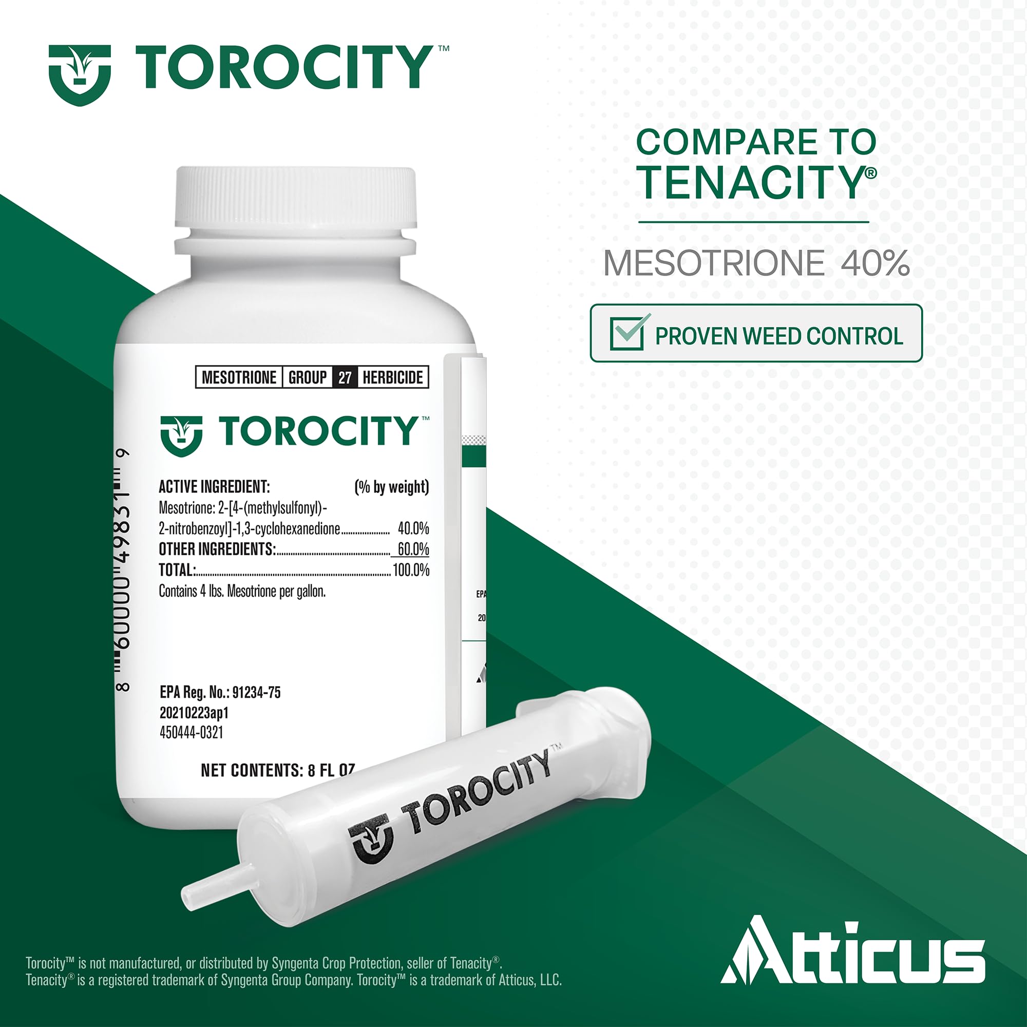 Atticus Torocity etiqueta con instrucciones claras y seguridad