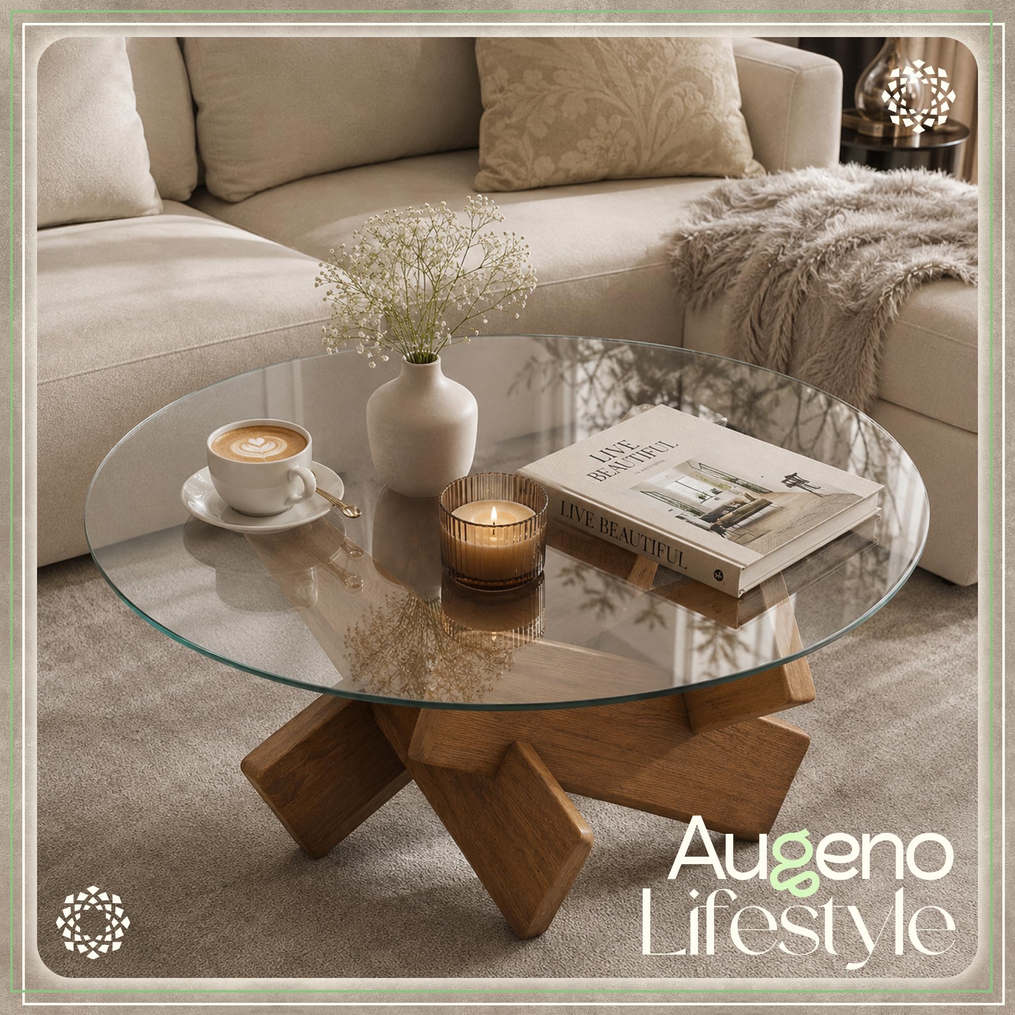 Augeno tapa en terraza estilo de vida resistente y renovadora para exteriores.
