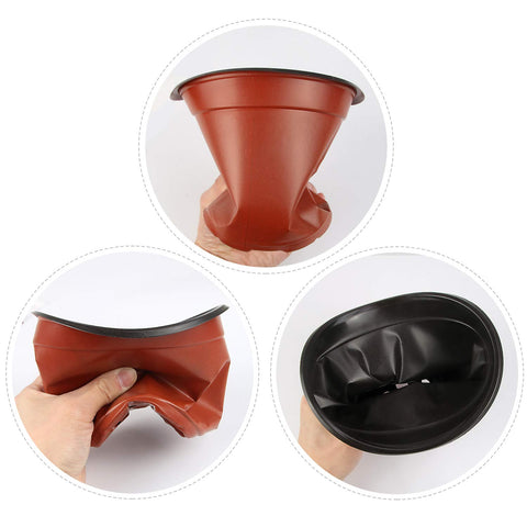 Augshy interior negro con agujeros de drenaje para salud radicular