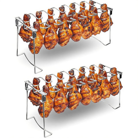 auisea parrilla frontal pack 2 piezas mostrando capacidad y orden