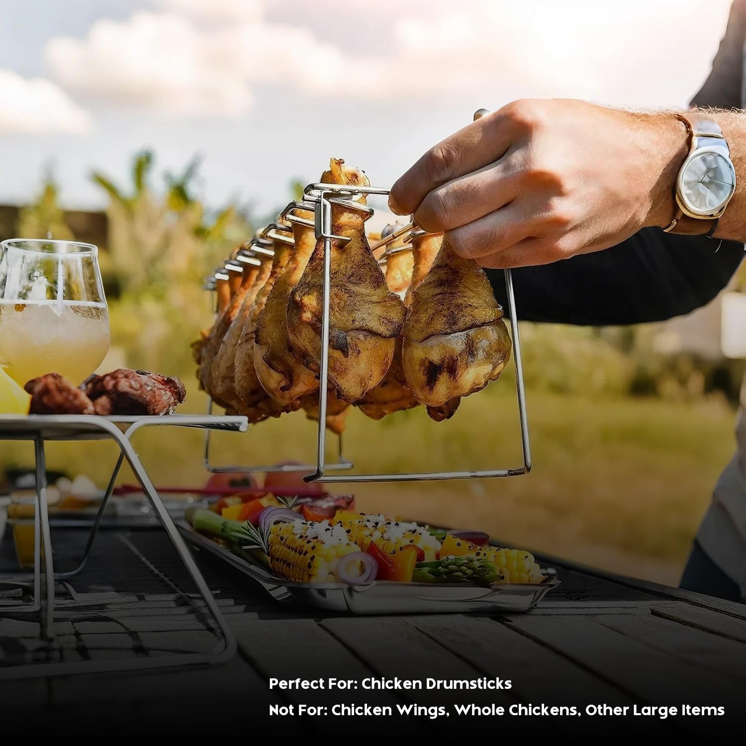 auisea en parrilla con verduras optimiza espacio y versatilidad