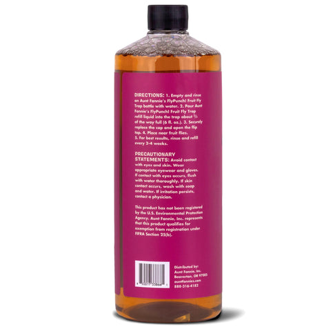 Aunt Fannie's trampa junto al compost controlando moscas de la fruta