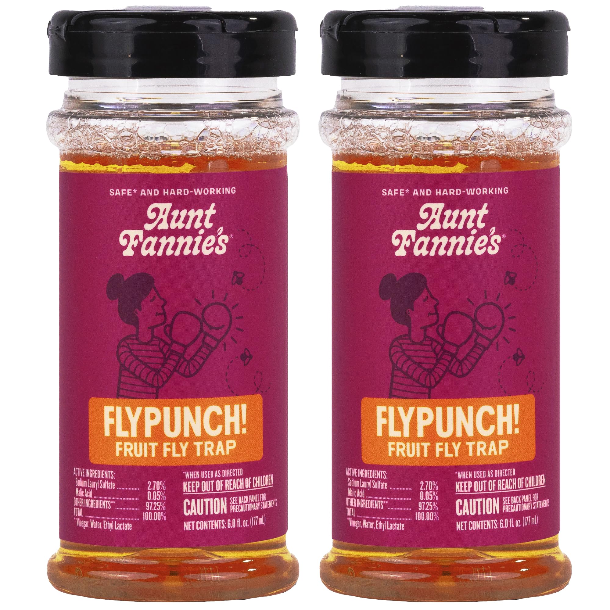 Aunt Fannie's vista frontal del envase mostrando la marca y el producto eficiente