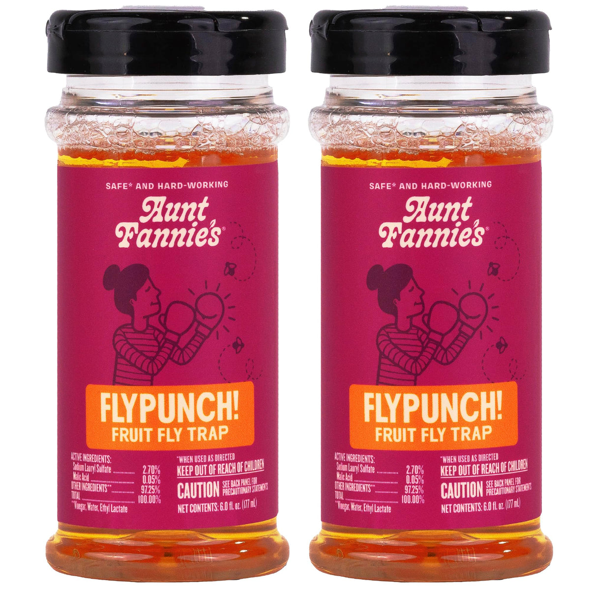 Aunt Fannie's vista frontal del envase mostrando la marca y el producto eficiente