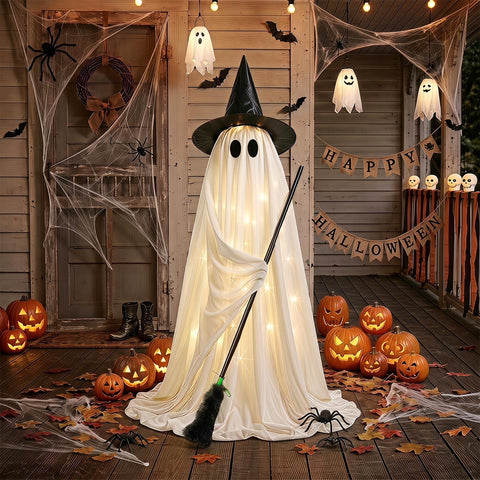 AURORAKI fantasma iluminado frontal mostrando presencia decorativa