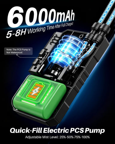 Ausic bomba 6000mAh en mano demostrando autonomía para exteriores