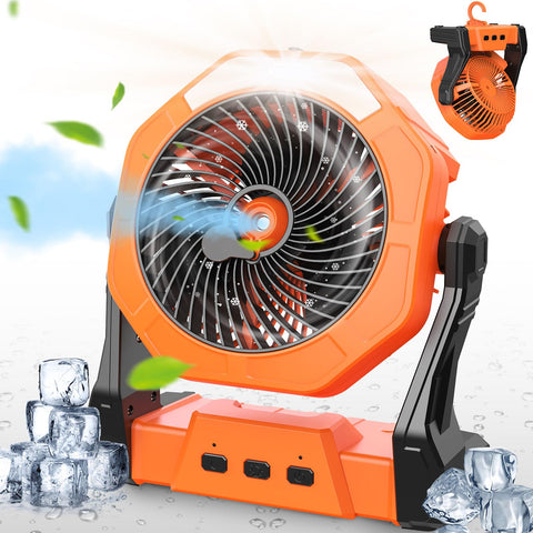 Ausic vista frontal del ventilador con depósito 250 ml beneficio refrigeración
