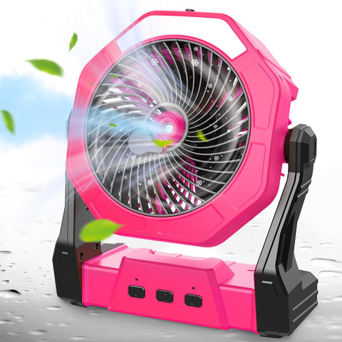 Ausic vista frontal del ventilador portátil con diseño compacto y beneficiando movilidad
