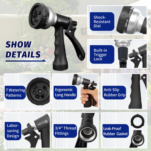 AUTOMAN rosca 3/4" GHT compatible con mangueras estándar domésticas