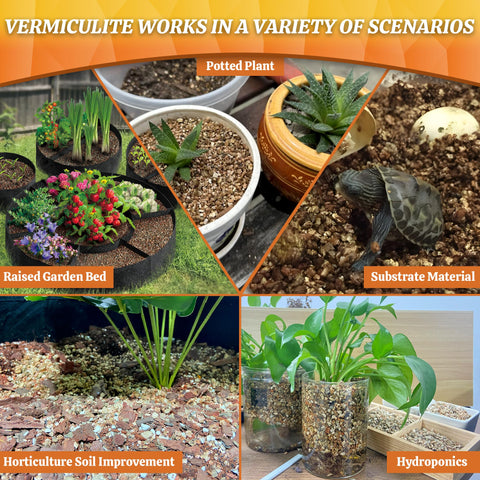 Avalution vermiculita etiqueta con información útil para jardineros