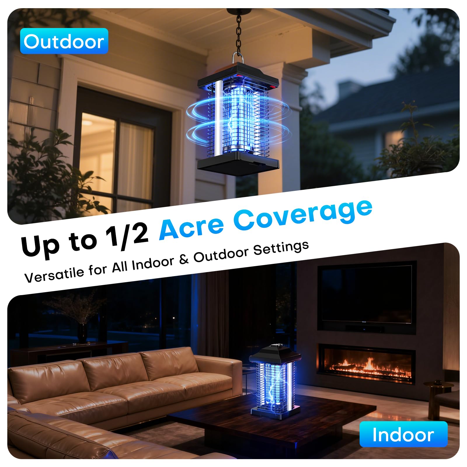 AVAXO luces LED decorativas creando ambiente y control de plagas