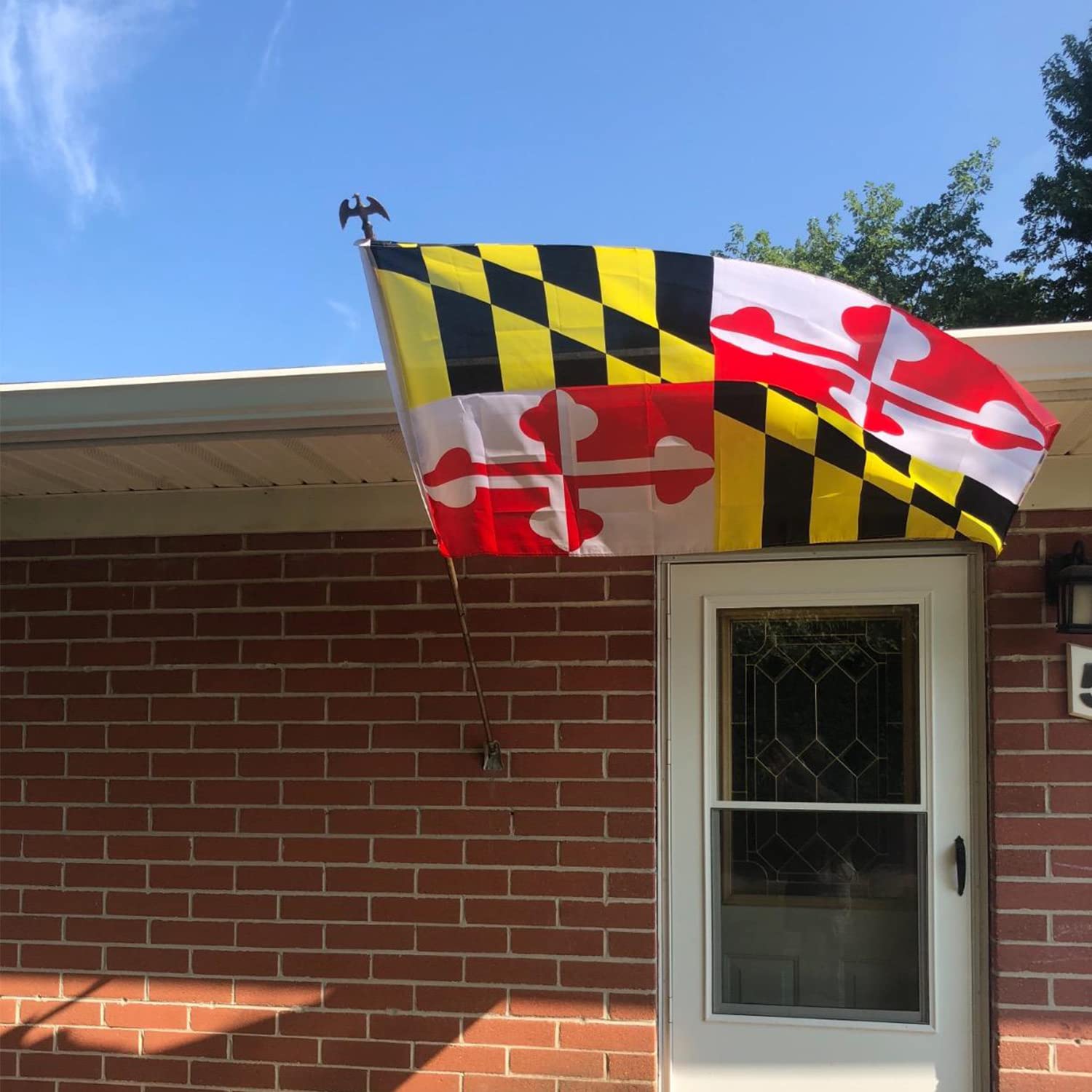 AXJBW bandera Maryland doble faz con imagen legible en ambos lados