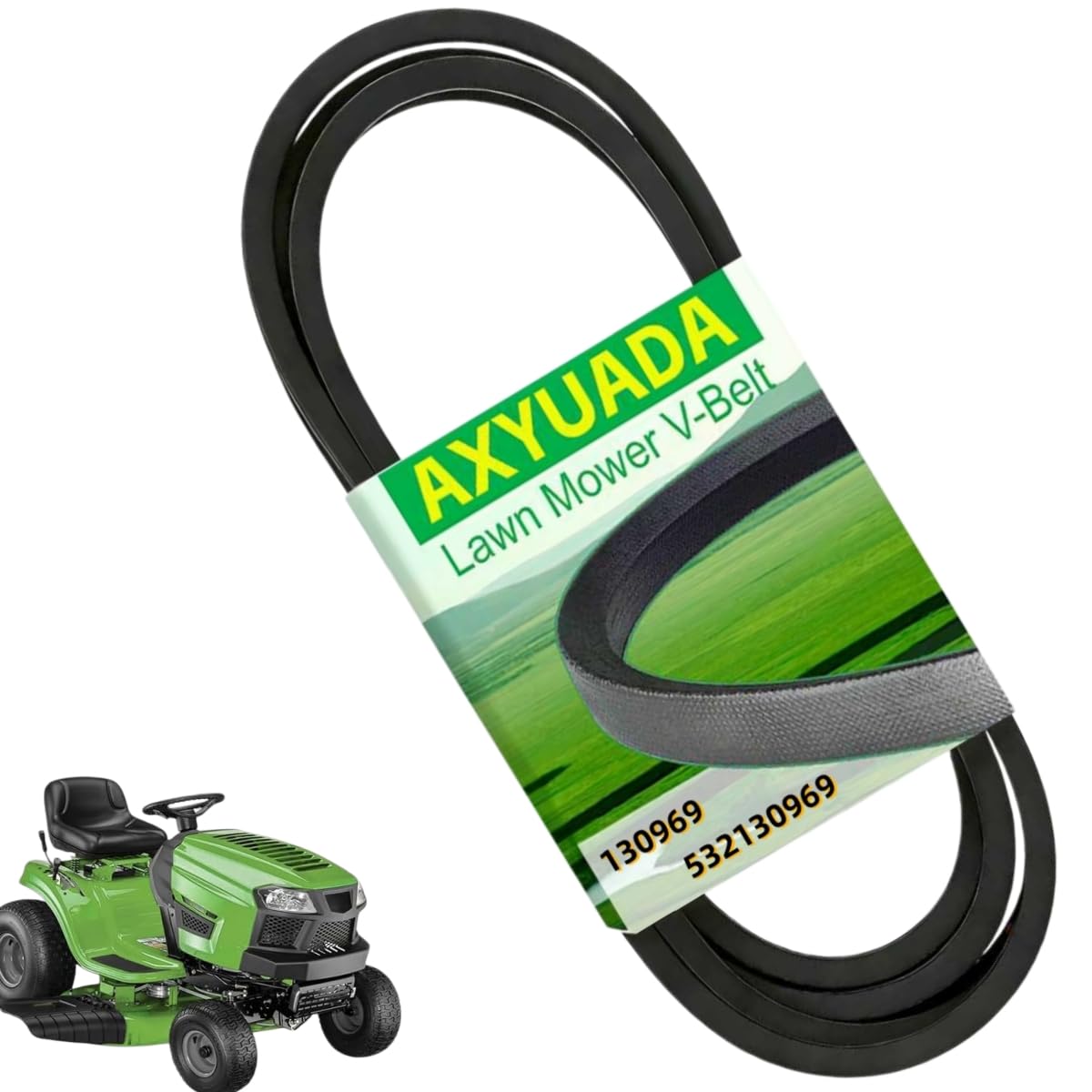 Axyuada correa vista frontal embalaje mostrando compatibilidad y beneficio de ajuste