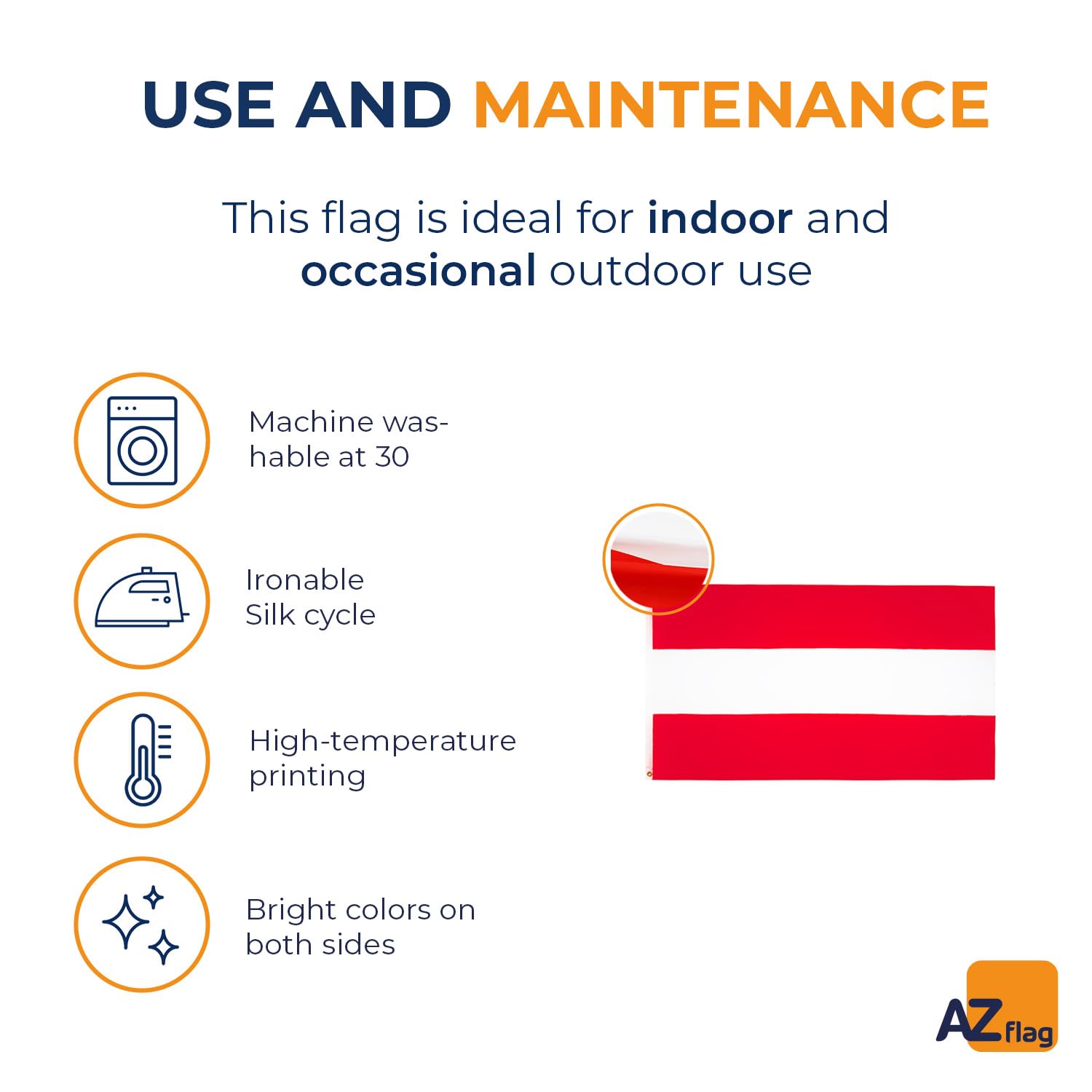 AZ FLAG comparación tamaño 5x8 ft, escala clara para elección