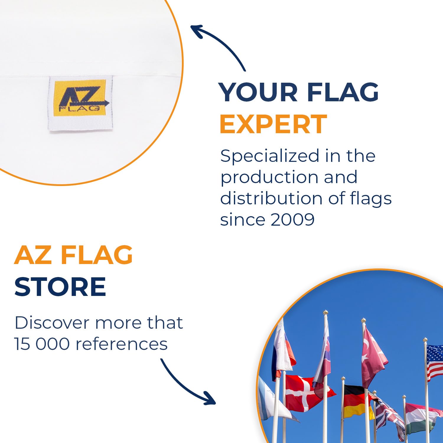 AZ FLAG embalaje blister que protege la bandera durante el envío