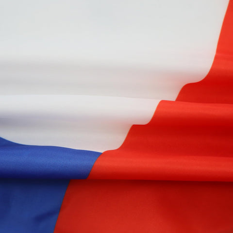 AZ FLAG primer plano de doble costura y borde reforzado para durabilidad