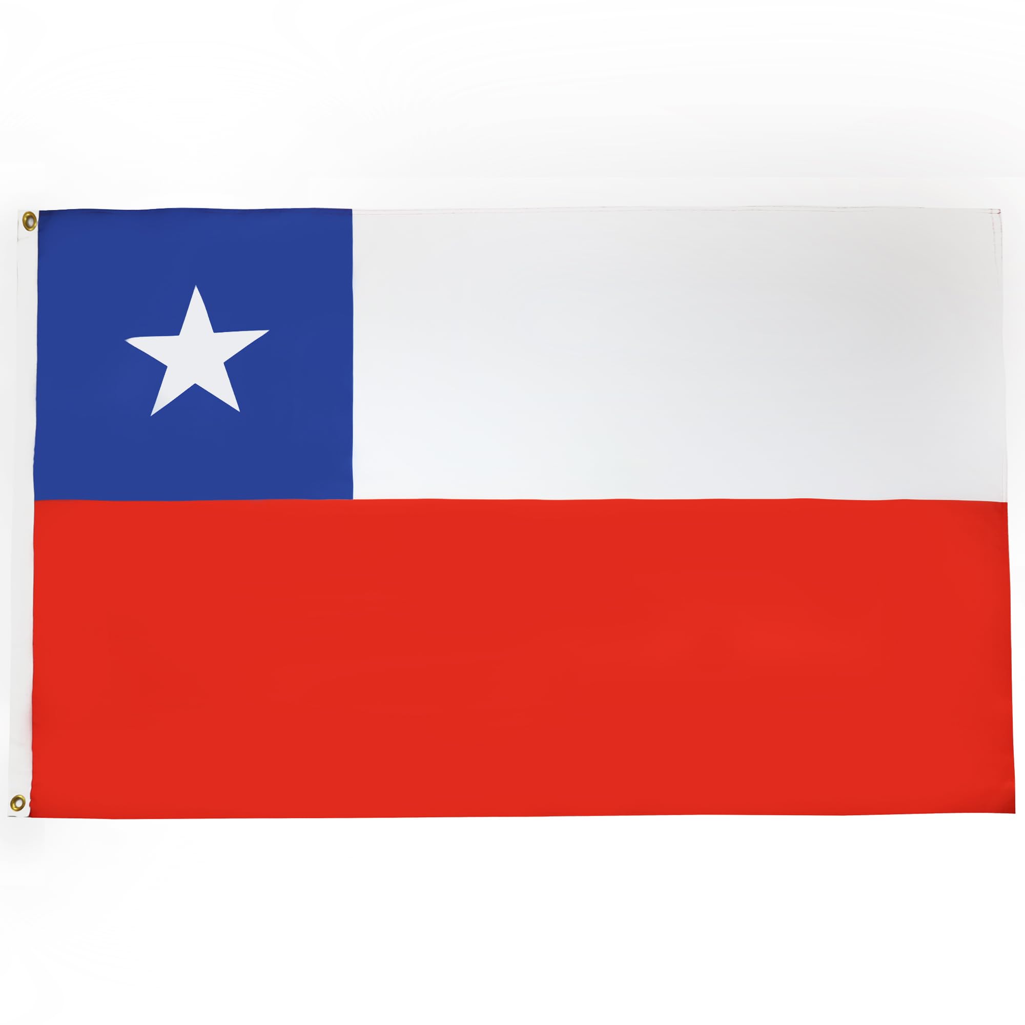 AZ FLAG bandera de Chile vista frontal y colores nítidos para identificación