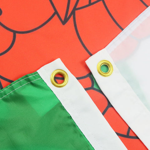 AZ FLAG detalle de ojetes metálicos para colgar con seguridad y facilidad
