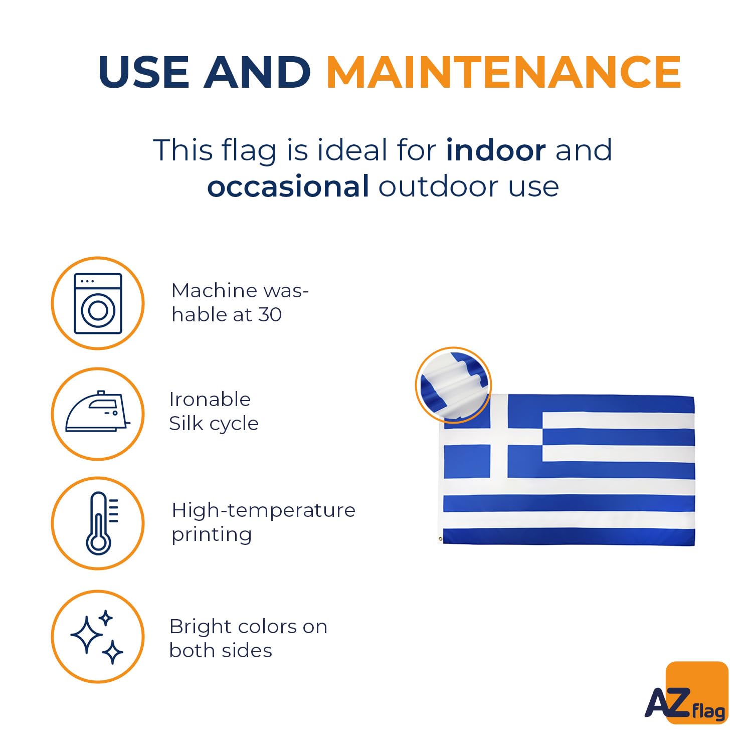 AZ FLAG bandera empaquetada en blister para transporte seguro y ordenado