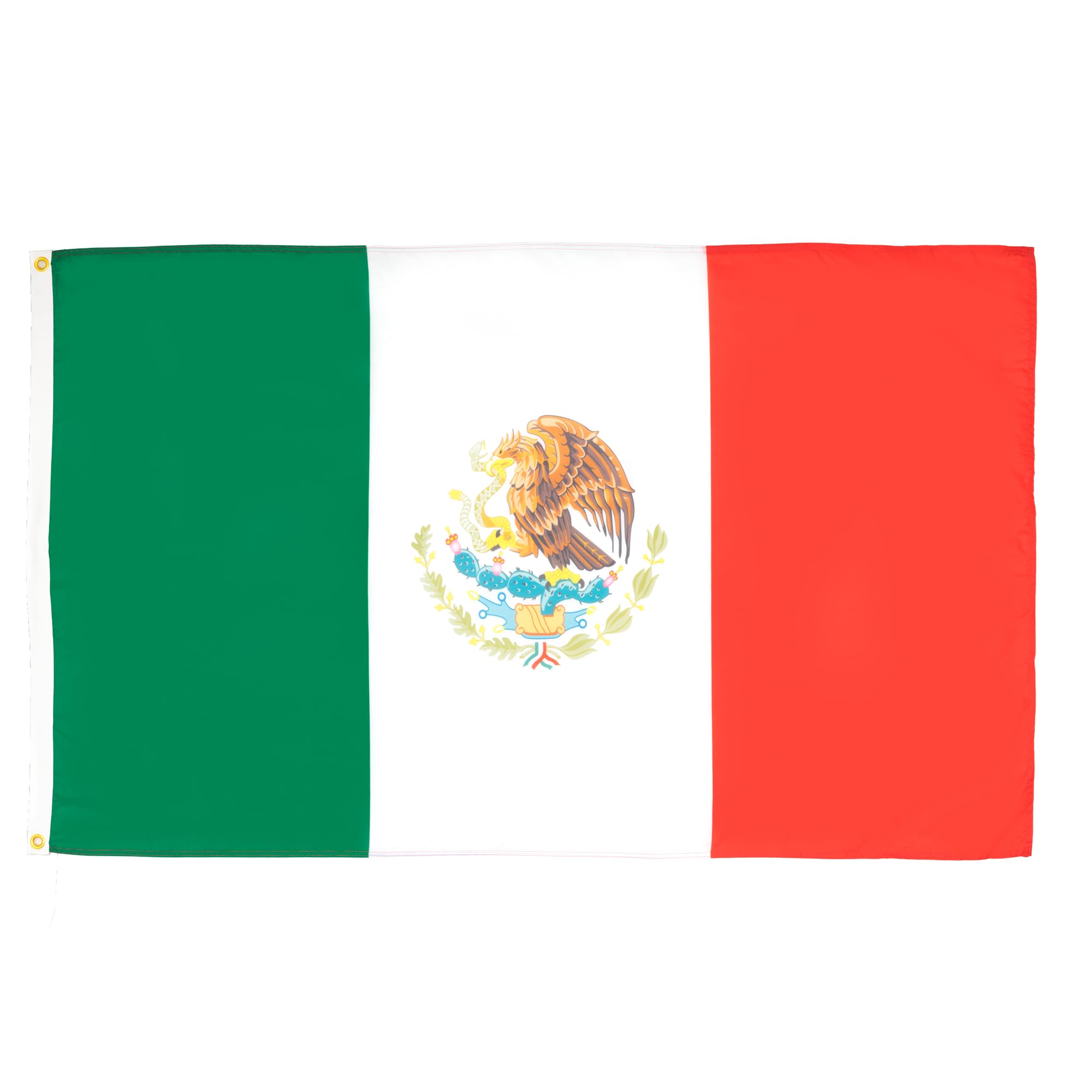 AZ FLAG bandera México vista frontal con colores vivos y presencia impactante