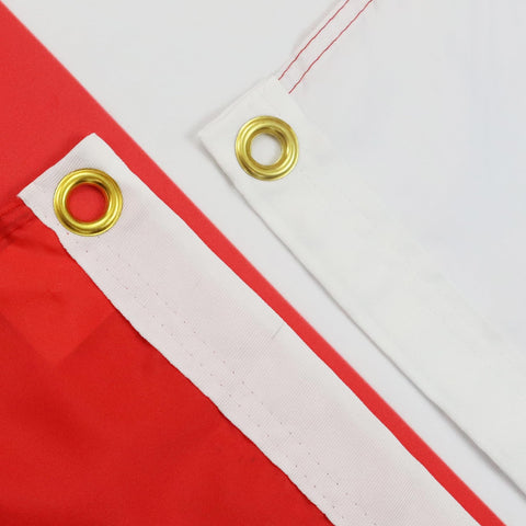 AZ FLAG detalle de costuras dobles y bordes reforzados para mayor durabilidad