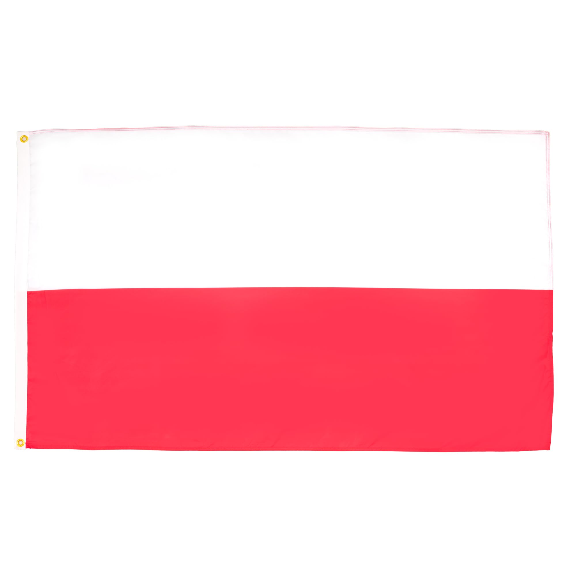 AZ FLAG vista frontal de la bandera de Polonia, colores nítidos y visibilidad