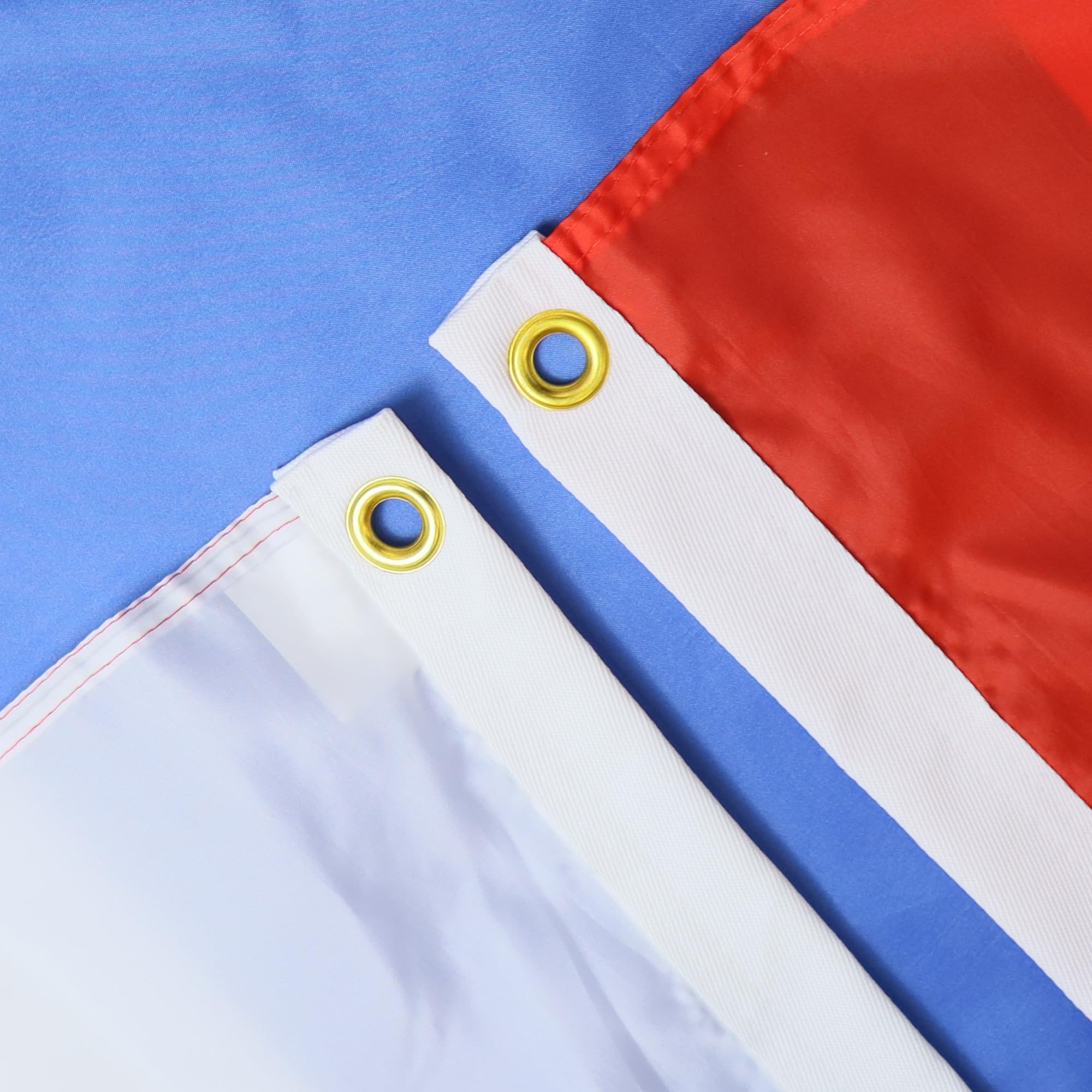 AZ FLAG detalle de costuras reforzadas y banda de refuerzo para mayor durabilidad